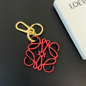 Loewe Anagram Charm In Calfskin Red