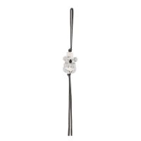 Loewe Koala Charm In Felt and Calfskin Grey/Black