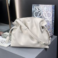 Loewe Medium Flamenco Iconic Clutch In Nappa Calfskin White