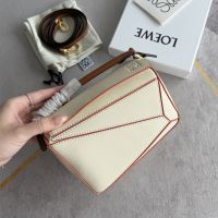 Loewe Mini Puzzle Bag In Classic Calfskin Beige