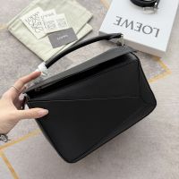 Loewe Small Puzzle Bag In Classic Calfskin Black