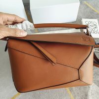 Loewe Small Puzzle Edge Bag In Classic Calfskin Brown