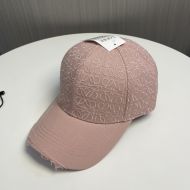 Loewe Anagram Baseball Cap In Jacquard and Canvas Pink