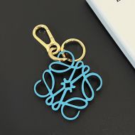 Loewe Anagram Charm In Calfskin Blue