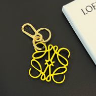Loewe Anagram Charm In Calfskin Yellow