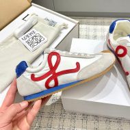 Loewe Ballet Runner 2.0 Sneakers Unisex Nylon and Suede White