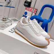 Loewe Flow Runner Sneakers Unisex Suede and Nylon In Grey