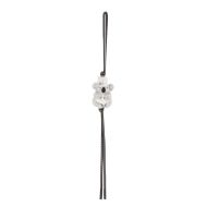 Loewe Koala Charm In Felt and Calfskin Grey/Black