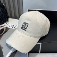 Loewe Logo Anagram Baseball Cap In Gradient Canvas Beige