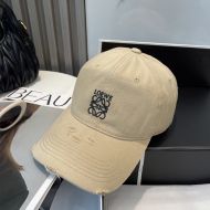 Loewe Logo Anagram Baseball Cap In Gradient Canvas Khaki