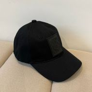 Loewe Logo Anagram Patch Baseball Cap In Canvas Black