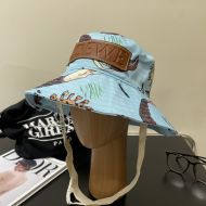 Loewe Paula's Ibiza Mermaid Fisherman Hat In Canvas Light Blue