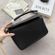 Loewe Small Puzzle Bag In Classic Calfskin Black