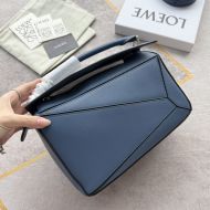 Loewe Small Puzzle Bag In Classic Calfskin Blue 