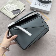 Loewe Small Puzzle Bag In Classic Calfskin Sky Blue