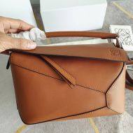 Loewe Small Puzzle Edge Bag In Classic Calfskin Brown