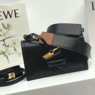Loewe Medium Barcelona Bag Box Calfskin In Black
