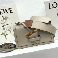 Loewe Medium Barcelona Bag Box Calfskin In Gray