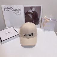 Loewe Embroidery Logo Baseball Cap Cotton In Apricot