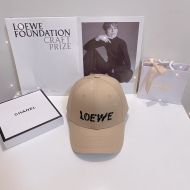 Loewe Embroidery Logo Baseball Cap Cotton In Khaki