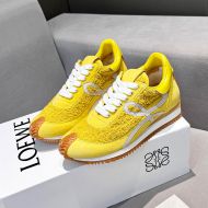 Loewe Flow Runner Sneakers Unisex Suede In Yellow