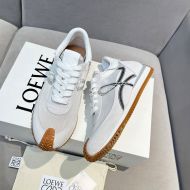 Loewe Flow Runner Sneakers Unisex Technical Mesh and Suede In Grey/Silver
