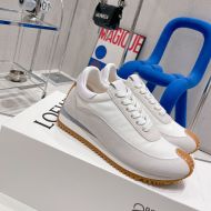 Loewe Flow Runner Sneakers Unisex Suede and Nylon In Gray