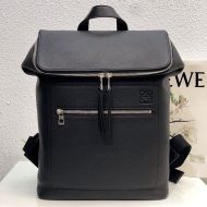 Loewe Goya Backpack Grained Calfskin In Black