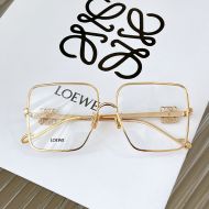 Loewe LW50038U Anagram Square Metal Sunglasses In Gold