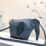 Loewe Mini Elephant Bag Classic Calfskin In Sky Blue