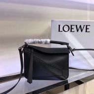 Loewe Mini Puzzle Bag Classic Calfskin In Black