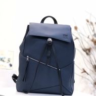 Loewe Puzzle Backpack Patchwork Calfskin In Navy Blue