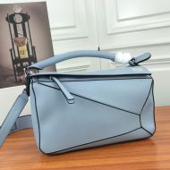 Loewe Puzzle Bag Classic Calfskin In Sky Blue