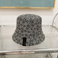 Loewe Reversible Anagram Bucket Hat Jacquard and Nylon In Beige/Black