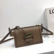 Loewe Small Barcelona Bag Box Calfskin In Khaki