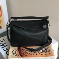 Loewe Small Puzzle Bag Classic Calfskin In Black