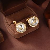 Loewe Sphere Crystals Stud Earrings In Metal Gold/Silver