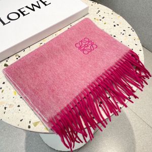 Loewe Anagram Cashmere Scarf In Pink