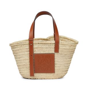 Loewe Basket Bag Palm Leaf In Beige/Brown