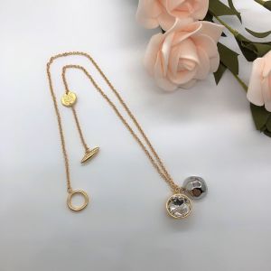 Loewe Crystal Sphere Pendant Necklace In Metal Gold