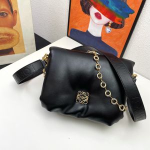 Loewe Goya Puffer Bag In Shiny Nappa Lambskin Black
