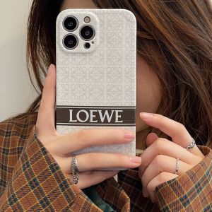Loewe iPhone Case In Anagram Motif Silicon White