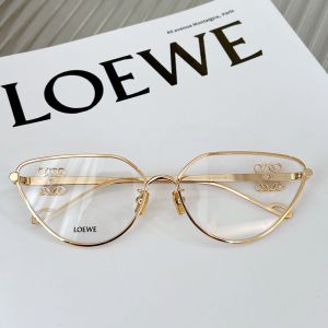 Loewe LW50037 Metal Anagram Sunglasses In Gold