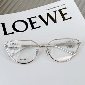 Loewe LW50037 Metal Anagram Sunglasses In Silver