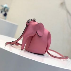 Loewe Mini Elephant Bag Classic Calfskin In Pink