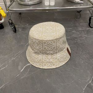 Loewe Reversible Anagram Bucket Hat Jacquard and Nylon In Beige