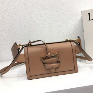 Loewe Small Barcelona Bag Box Calfskin In Apricot