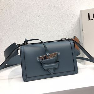 Loewe Small Barcelona Bag Box Calfskin In Blue