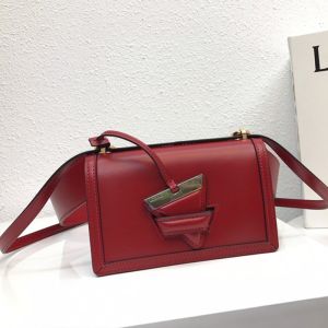 Loewe Small Barcelona Bag Box Calfskin In Red