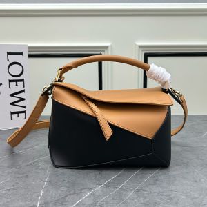 Loewe Small Puzzle Bag In Classic Calfskin Black/Brown